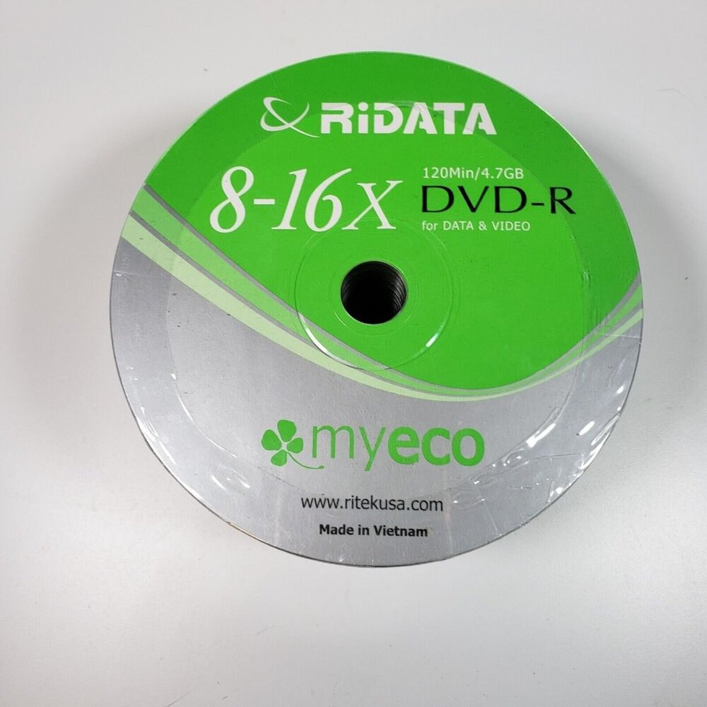 RiDATA DVD-R 8-16X 120min 4.7g 50 Pack Vintage SEALED BRAND NEW!!!